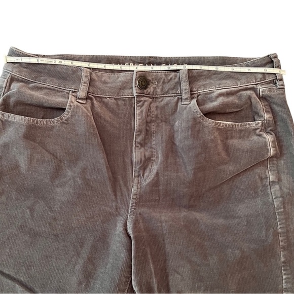 American Eagle Gray Super Stretch Corduroy High Rise Jegging Pants, size 14 - Picture 4 of 10